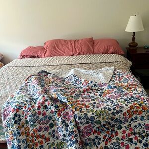 Vera Bradley petite flowers king size quilt